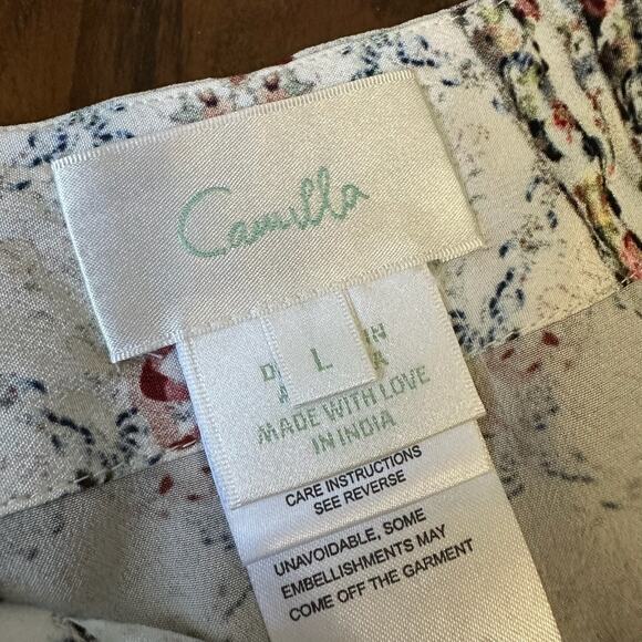 CAMILLA Southern Belle Shorts Multi Floral Silk Embellished Bohemian - Picture 6 of 11